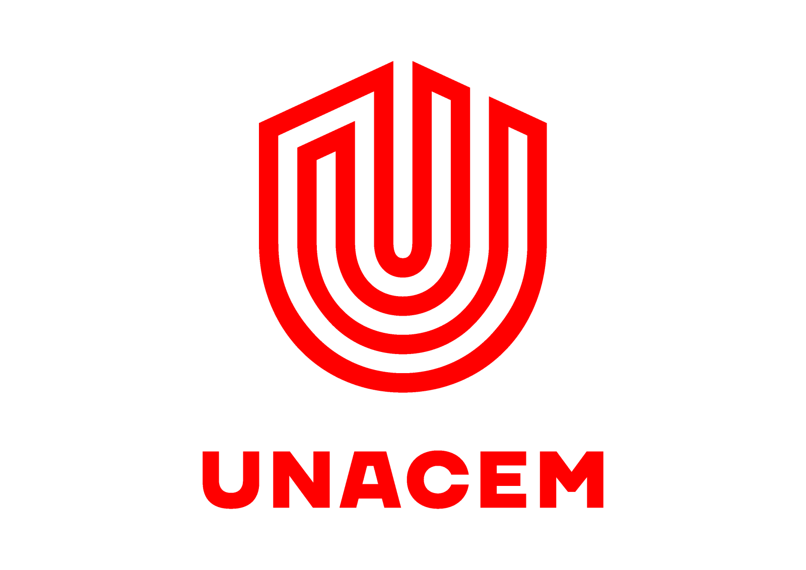 Logo de unacem rojo